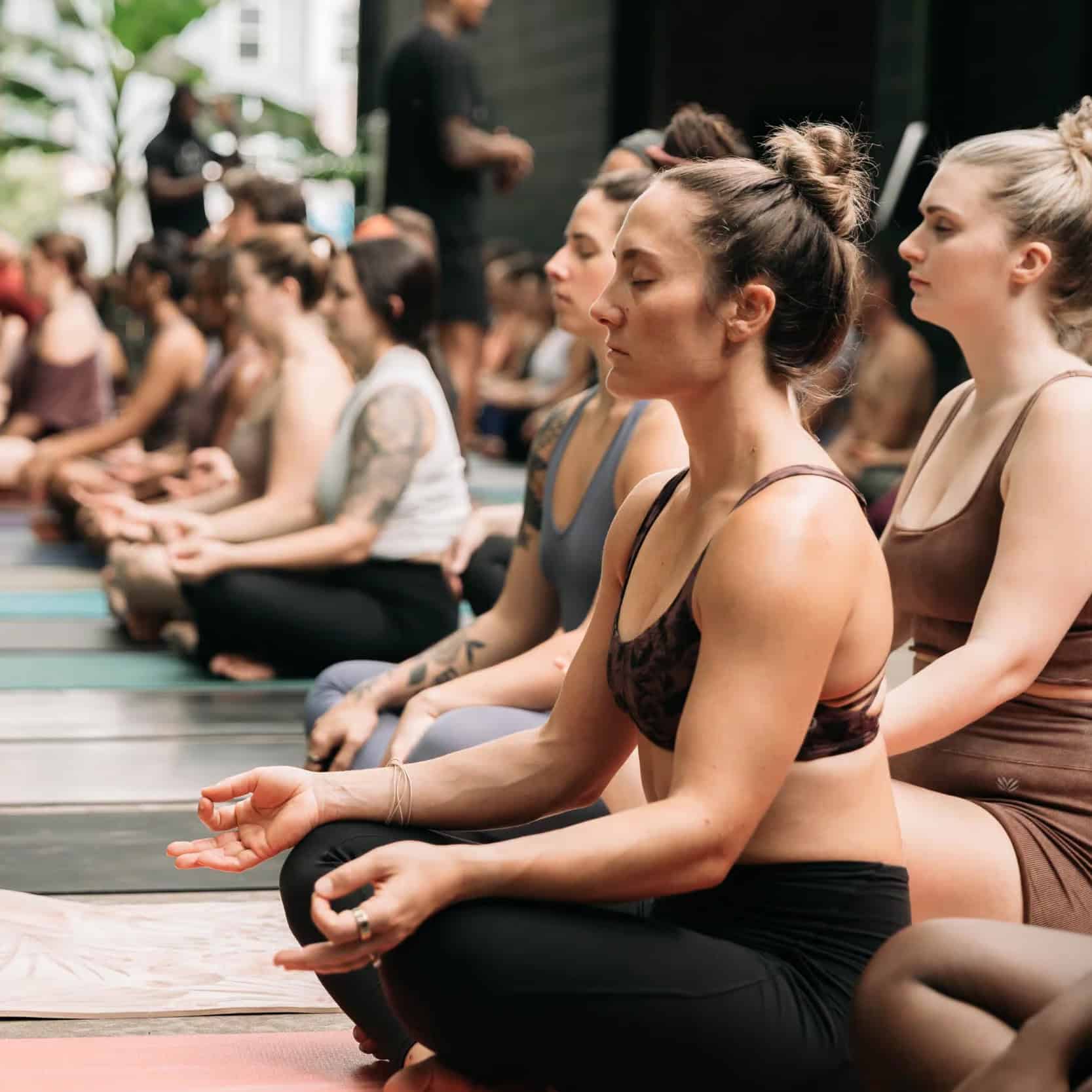 outdoor yoga at Khali Yoga center